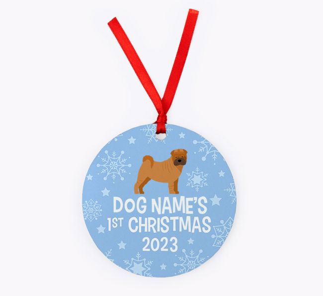 First Christmas 2023: Personalised {breedFullName} Christmas Decoration